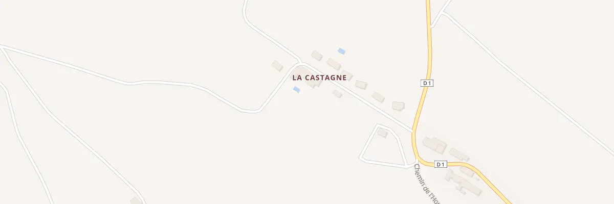 Plan du 104 La Castagne à Montmaur