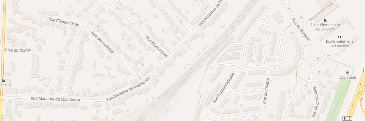 Plan du 70 Rue Madame de Maintenon à Rambouillet