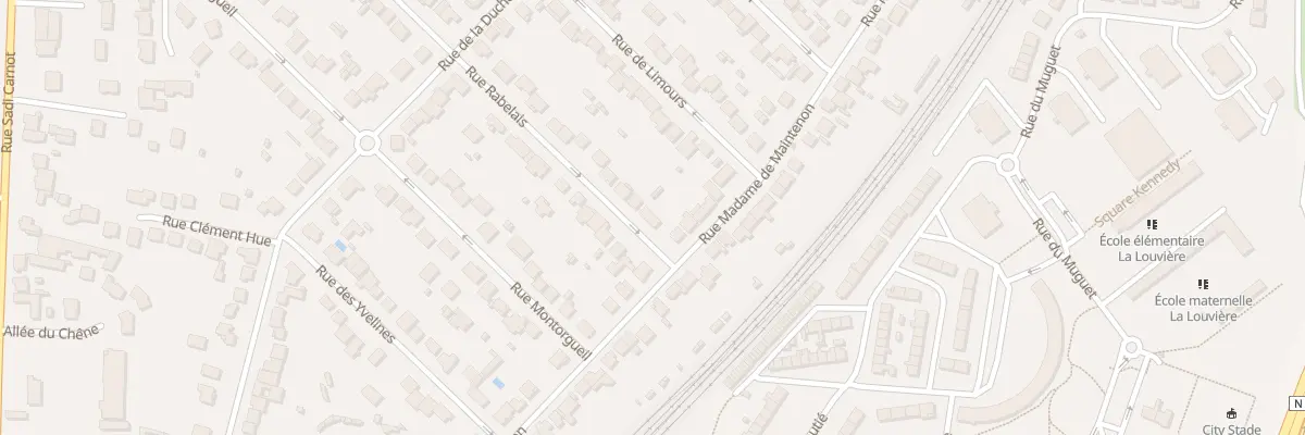 Plan du 4 Rue Rabelais à Rambouillet