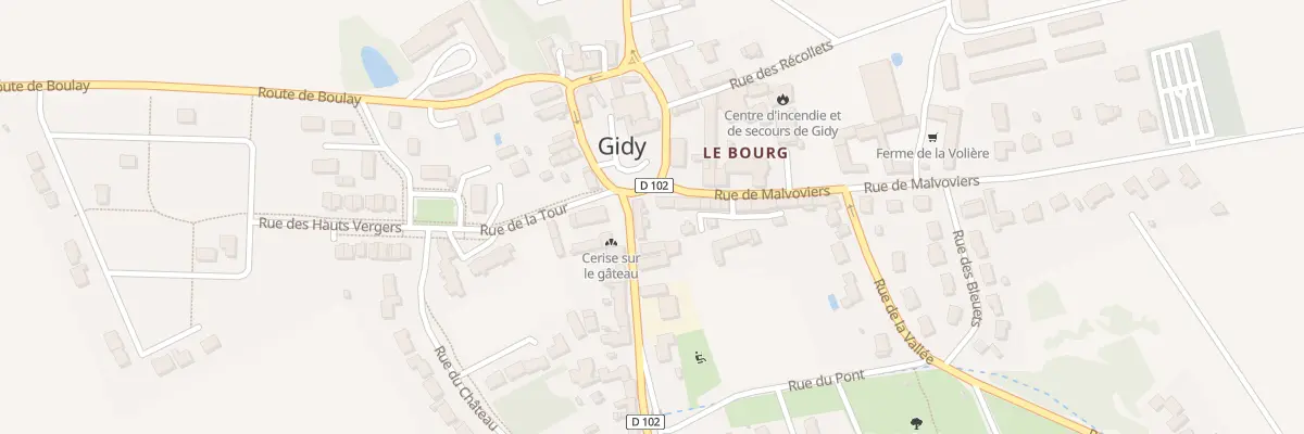 Plan du 7 Pl Lucien Bourgon à Gidy