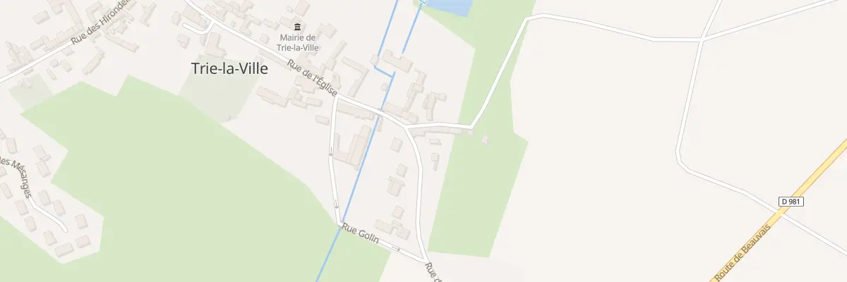 Plan du 77 Le Village à Trie-la-Ville