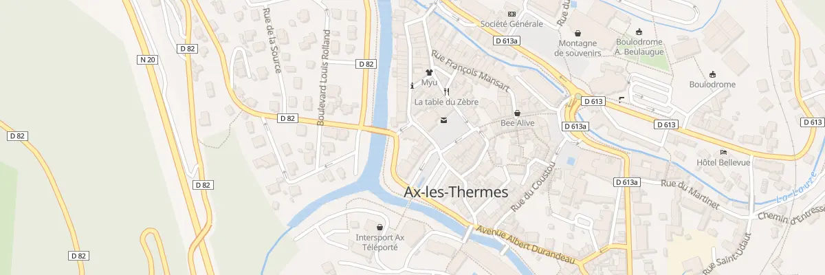 Plan du 1 Rue du Moulinas à Ax-les-Thermes