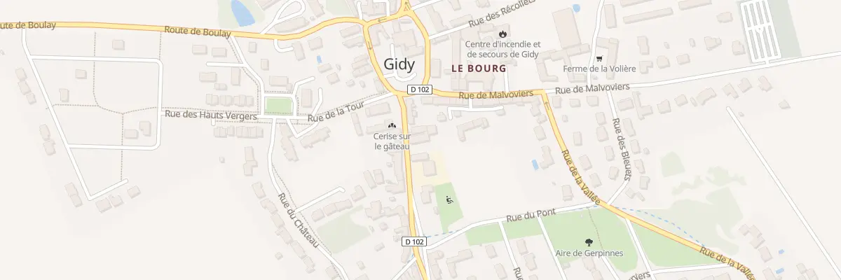 Plan du 53 Rue du Bourg à Gidy