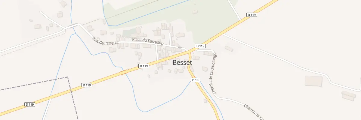 Plan du 1 Che des Mazerolles à Besset