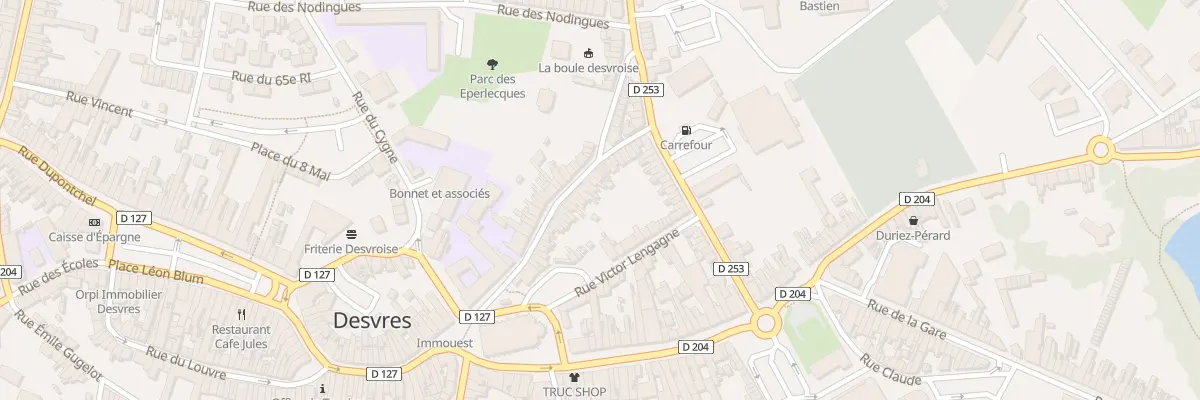 Plan du 34 Rue Delamotte à Desvres