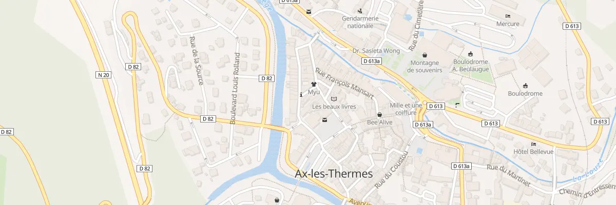 Plan du 6 Rue du Moulinas à Ax-les-Thermes