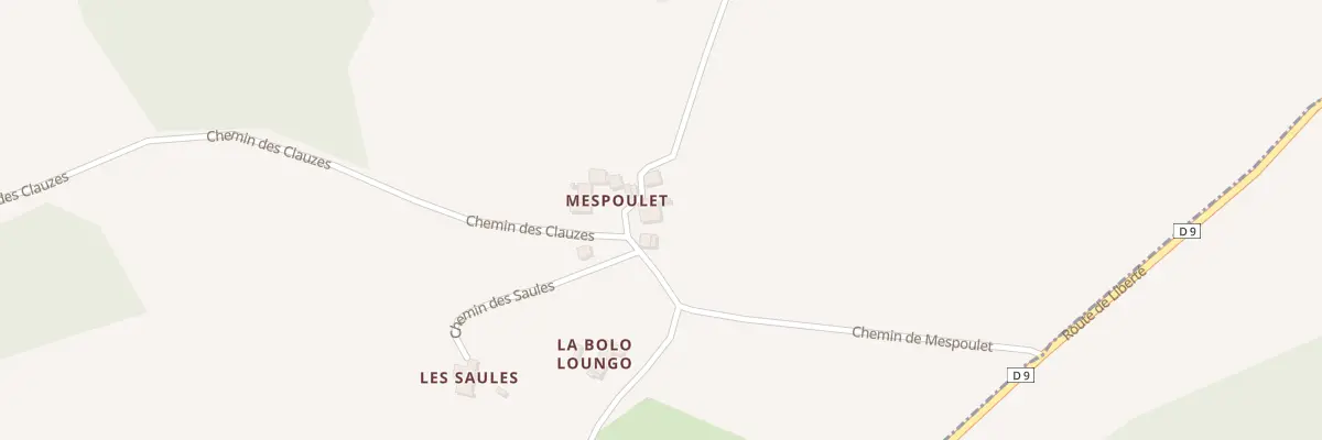 Plan du 5018 Mespoulet à Roussayrolles