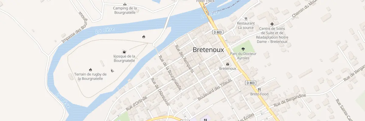 Plan du 5332A Rue des Remparts à Bretenoux