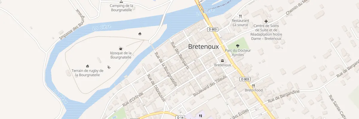 Plan du 5334 Rue des Remparts à Bretenoux