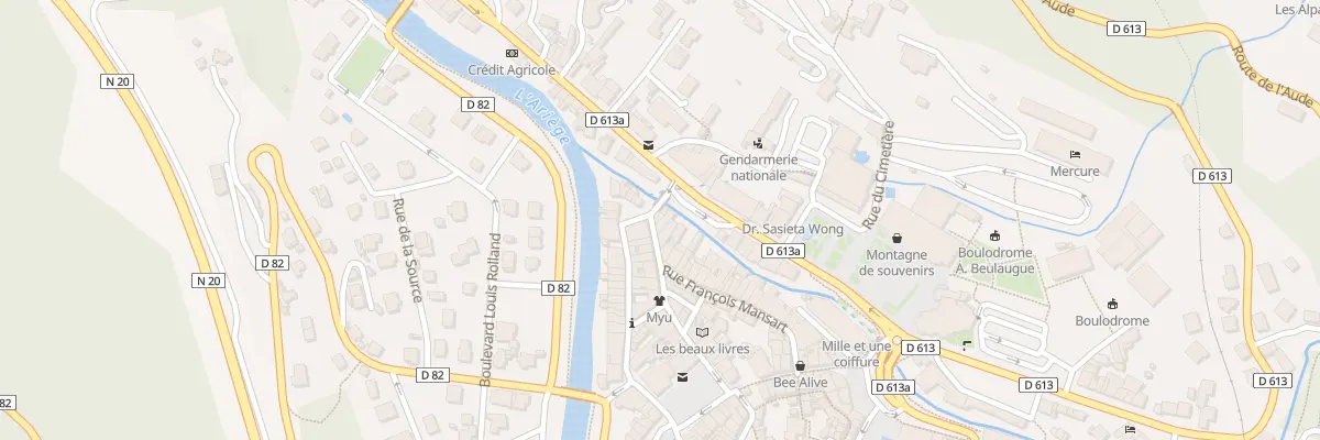 Plan du 10 Rue Marcaillou à Ax-les-Thermes