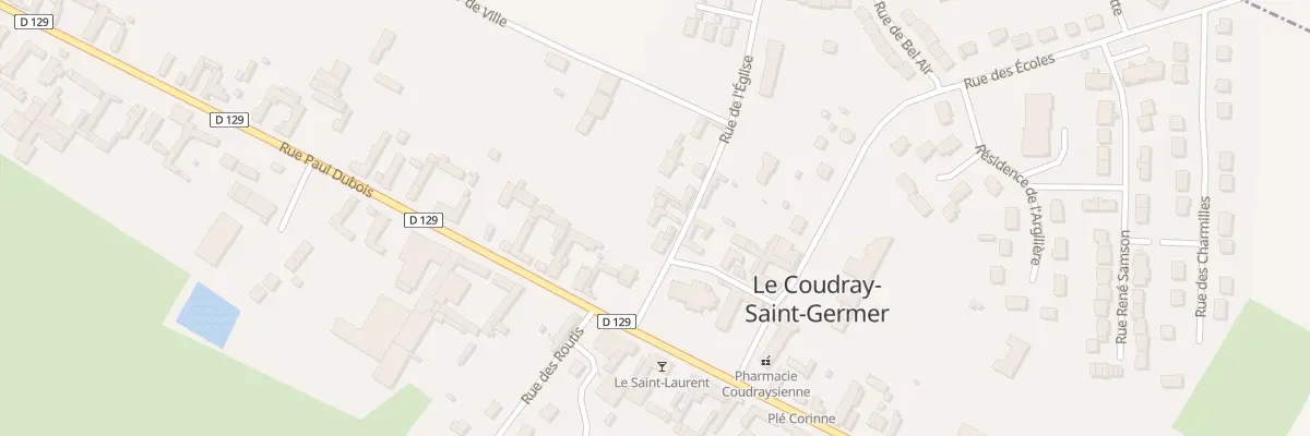 Plan du 3 Rue de l’Eglise au Coudray-Saint-Germer