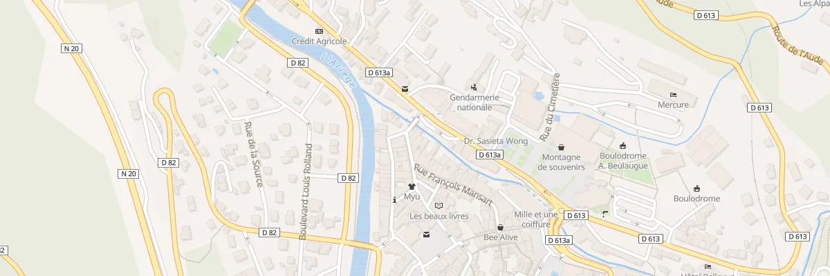 Plan du 8 Rue Marcaillou à Ax-les-Thermes