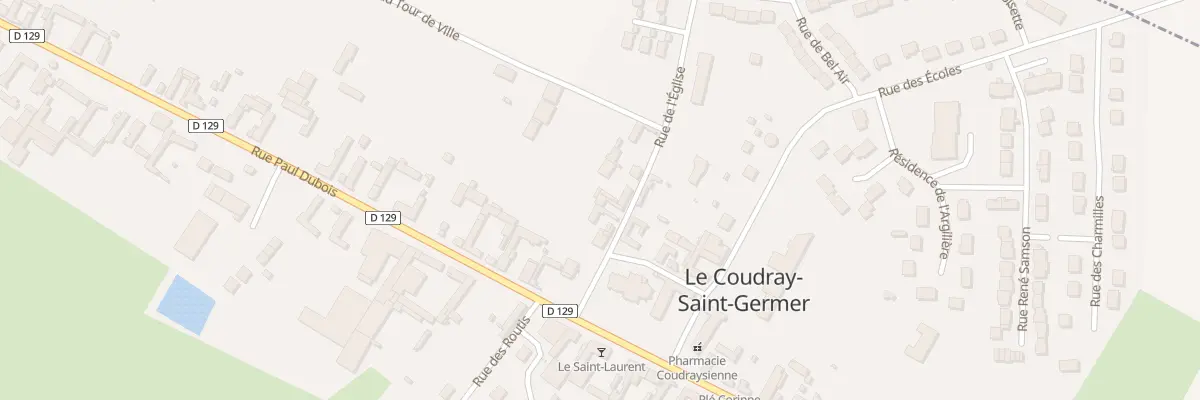 Plan du 5 Rue de l’Eglise au Coudray-Saint-Germer