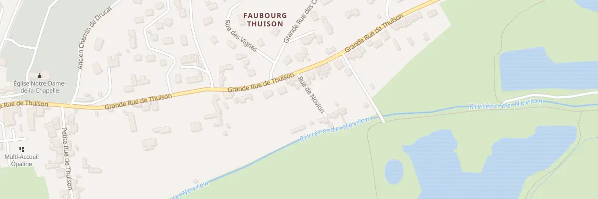 Plan du 80 Gr Gde Rue de Thuison à Abbeville