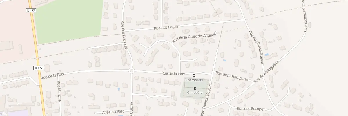 Plan du 46 Rue de la Crx des Vignes à Ablis