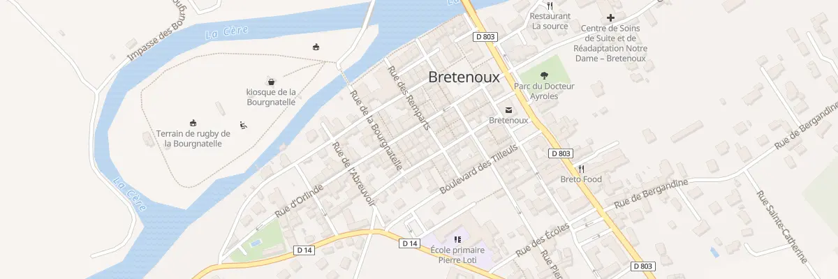 Plan du 5270 Rue d’Orlinde à Bretenoux