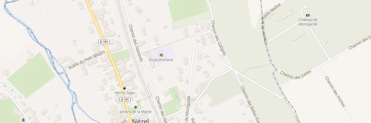 Plan du 1Q Rte de Montgardé à Nézel