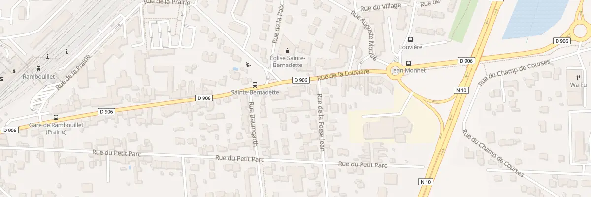 Plan du 68 Rue de la Louvière à Rambouillet