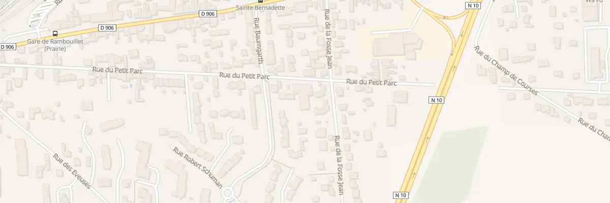 Plan du 80 Rue du Petit Parc à Rambouillet
