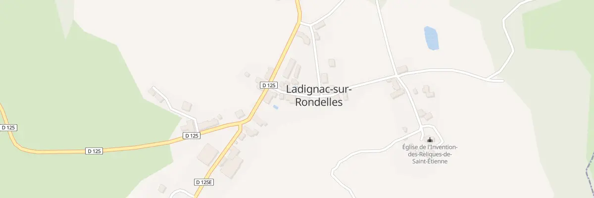 Plan du 2 Rue de l’Eglise à Ladignac-sur-Rondelles