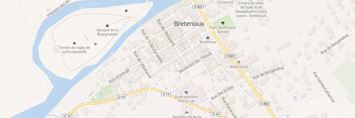 Plan du 5507 Rue du Pressoir A l’Huile à Bretenoux
