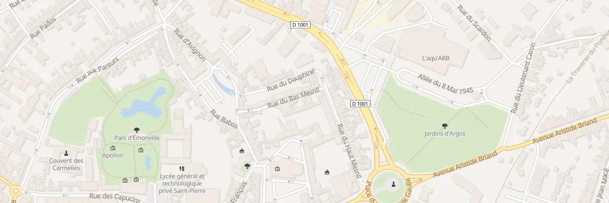 Plan du 20 Rue du Bas Mesnil à Abbeville