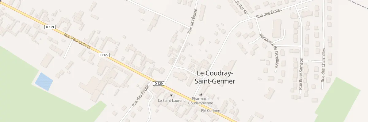 Plan du 2 Rue de l’Eglise au Coudray-Saint-Germer