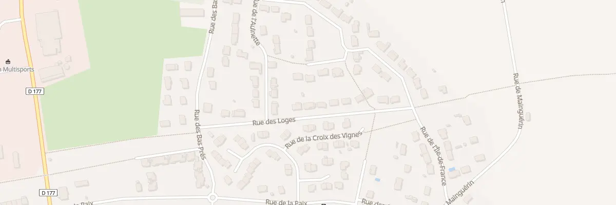Plan du 33 Rue des Loges à Ablis