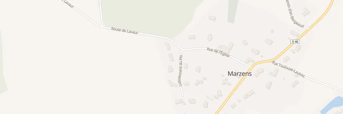 Plan du 5136 Saint Sauveur à Marzens