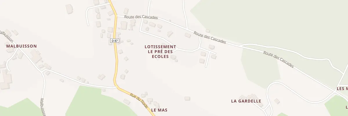Plan du 11 Le Pre des Ecoles à Albussac