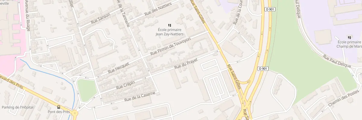 Plan du 36 Rue du Prayel à Abbeville