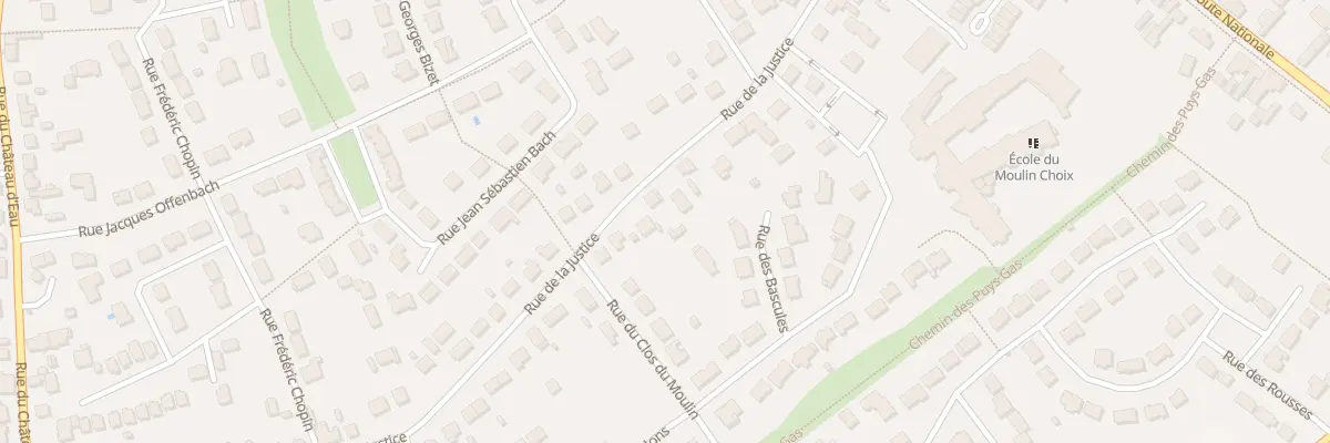 Plan du 50 Rue de la Justice à Ingré