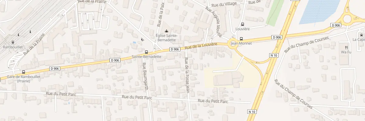 Plan du 72 Rue de la Louvière à Rambouillet
