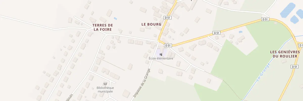 Plan du 2 Imp de la Grange à Saint-Loup