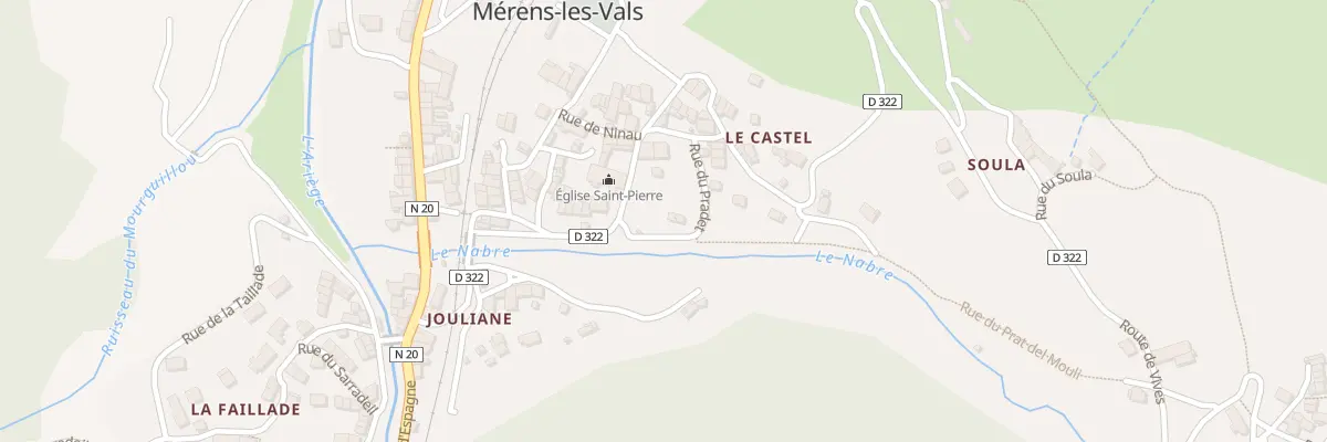 Plan du 79 La Place à Mérens-les-Vals