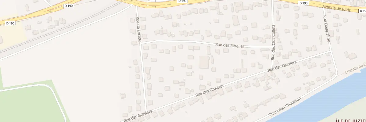 Plan du 25 Rue des Pérelles à Juziers
