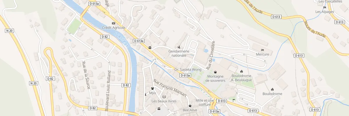 Plan du 6 Av Theophile Delcasse à Ax-les-Thermes