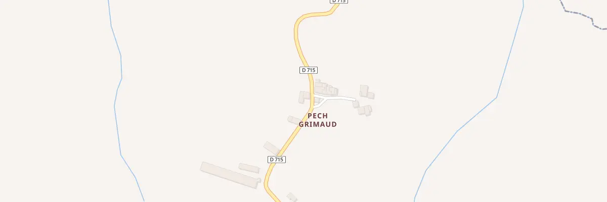 Plan du 13 Hameau de Pech Grimaud à Villautou