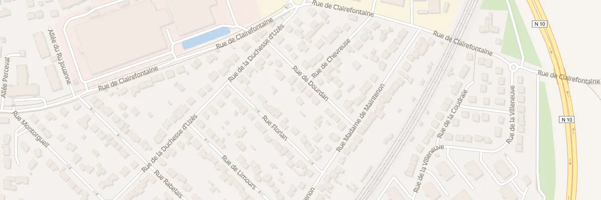 Plan du 9B Rue de Dourdan à Rambouillet
