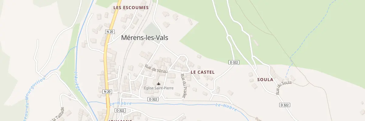 Plan du 410 Rte de Vives à Mérens-les-Vals