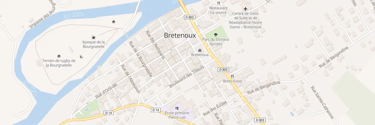 Plan du 5207 Rue du Pressoir A l’Huile à Bretenoux
