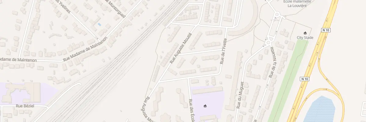 Plan du 34 Rue Auguste Moutie à Rambouillet