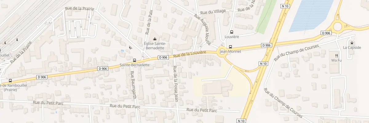 Plan du 74B Rue de la Louvière à Rambouillet