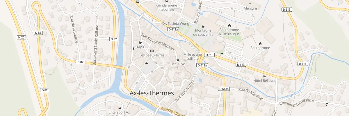 Plan du 1 Rue Francois Mansard à Ax-les-Thermes