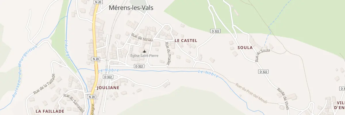 Plan du 119 Le Castel à Mérens-les-Vals