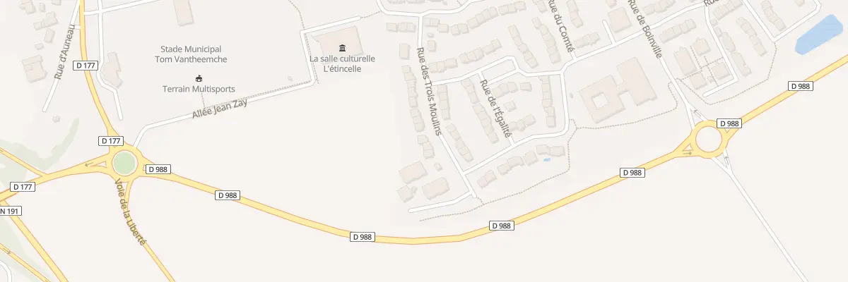 Plan du 20 Rue des Trois Moulins à Ablis