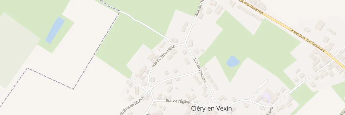 Plan du 2 Rue du Trou Millot à Cléry-en-Vexin