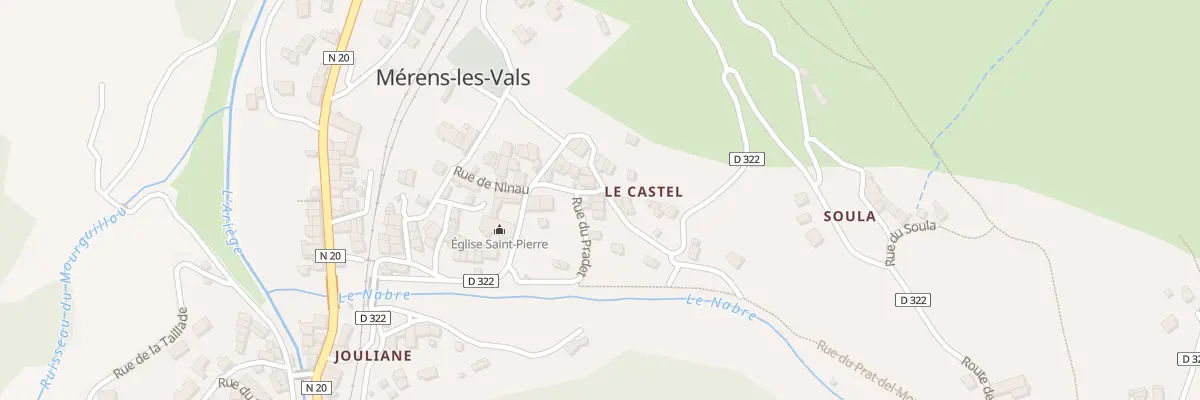 Plan du 5000 Le Castel à Mérens-les-Vals
