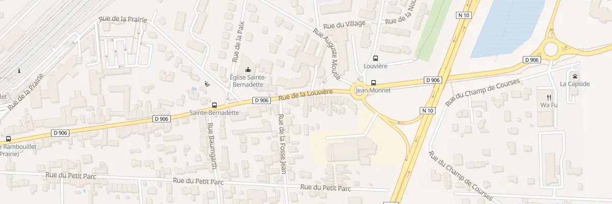 Plan du 76 Rue de la Louvière à Rambouillet