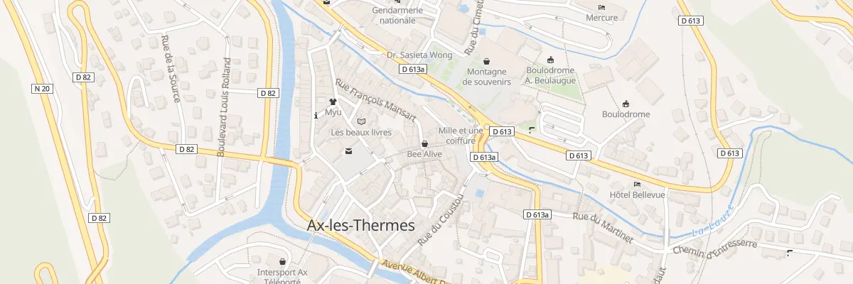 Plan du 6 Rue de l’Horloge à Ax-les-Thermes